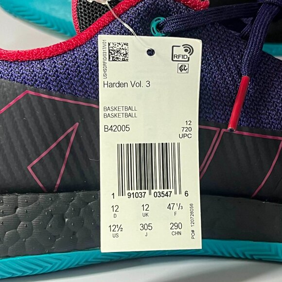Adidas Harden Vol. 3 “Drew League” – Men’s Size 12.5 (New, No Box) main image 7